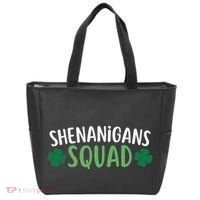 Shenanigans Squad happy st patrick green shamrocks Tote Bag thumb 0