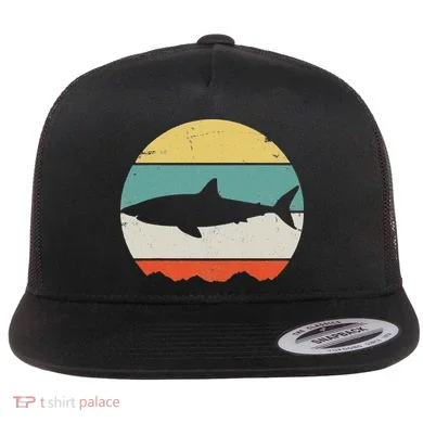 Shark Flat Bill Trucker Hat