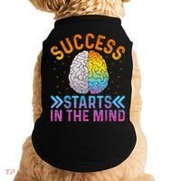Success Starts In The Mind Motivational Success Mindset Doggie Tank thumb 0