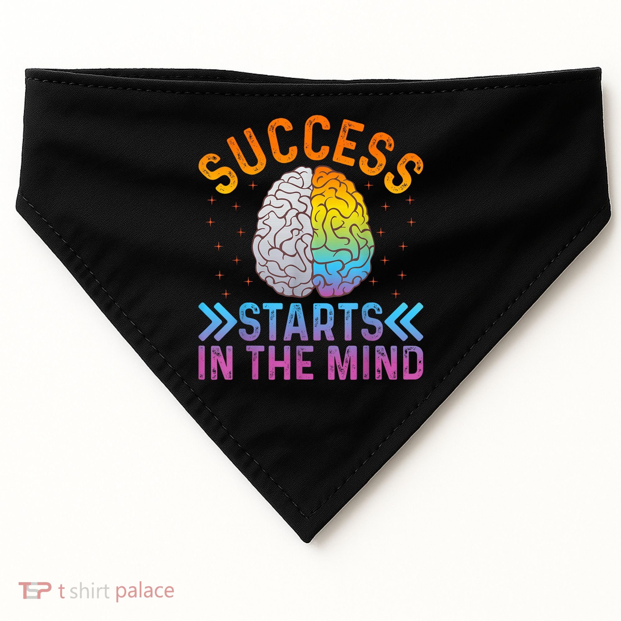 Success Starts In The Mind Motivational Success Mindset USA-Made Doggie Bandana
