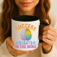 Success Starts In The Mind Motivational Success Mindset Coffee Mug thumb 3