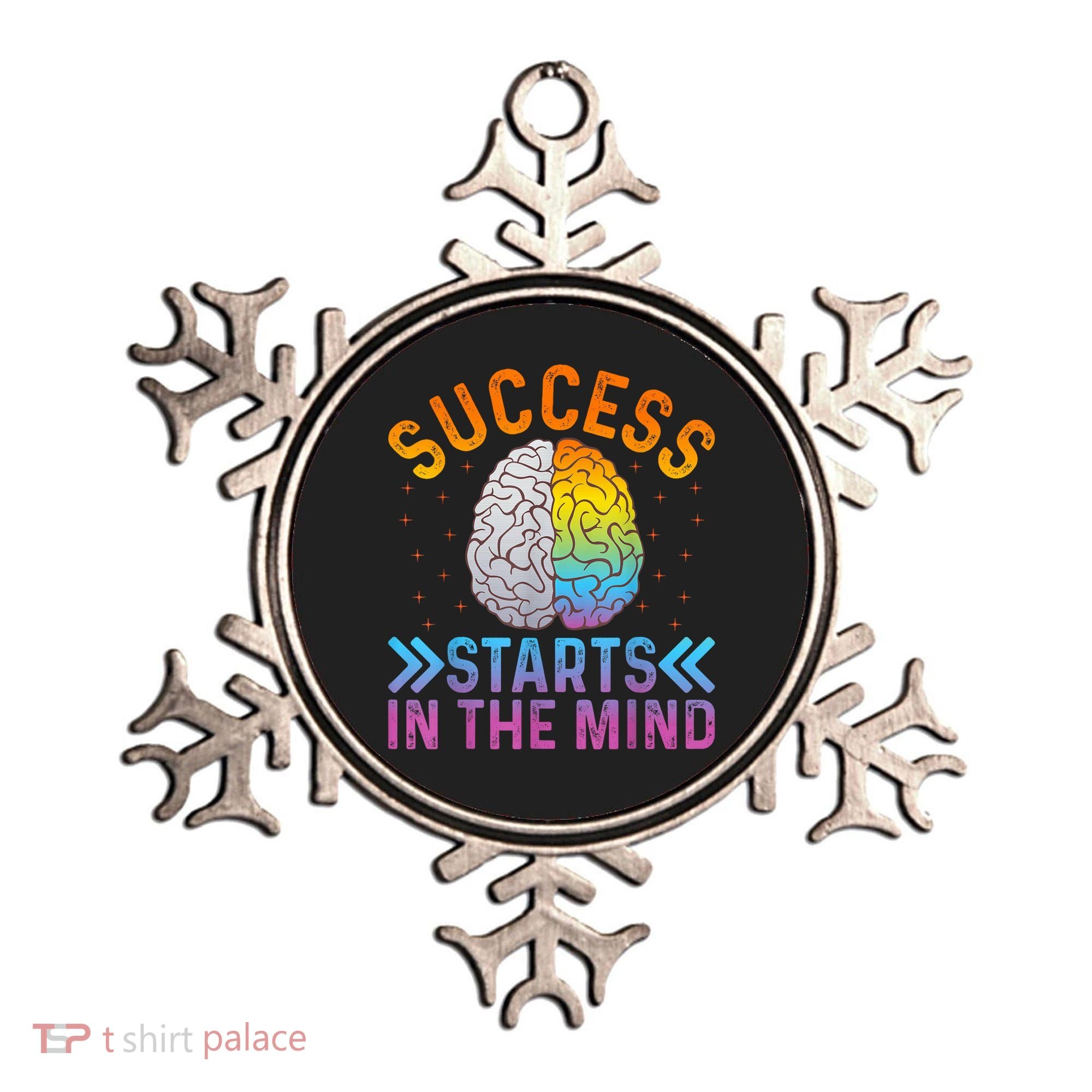 Success Starts In The Mind Motivational Success Mindset Ornament
