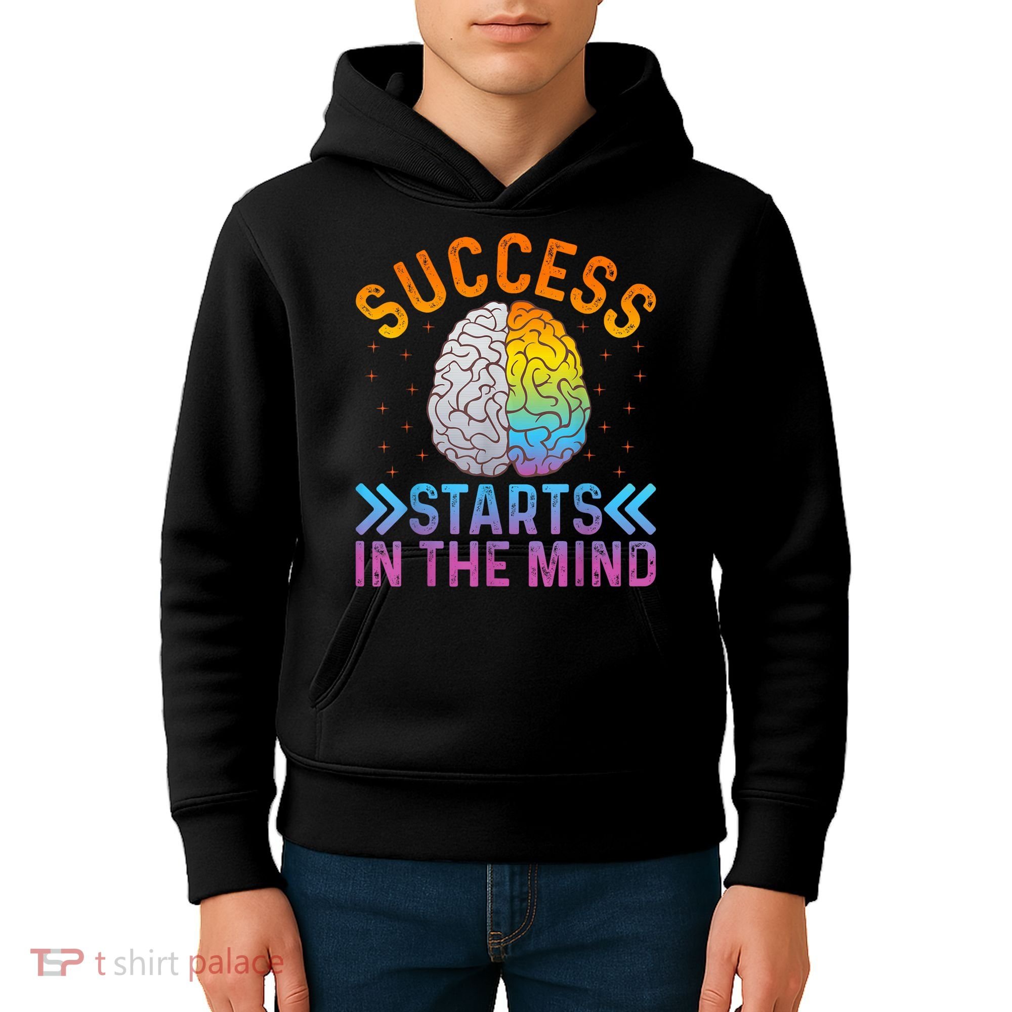 Success Starts In The Mind Motivational Success Mindset Kids Hoodie