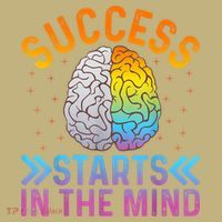 Success Starts In The Mind Motivational Success Mindset Button thumb 1