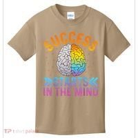 Success Starts In The Mind Motivational Success Mindset Kids T-Shirt thumb 0