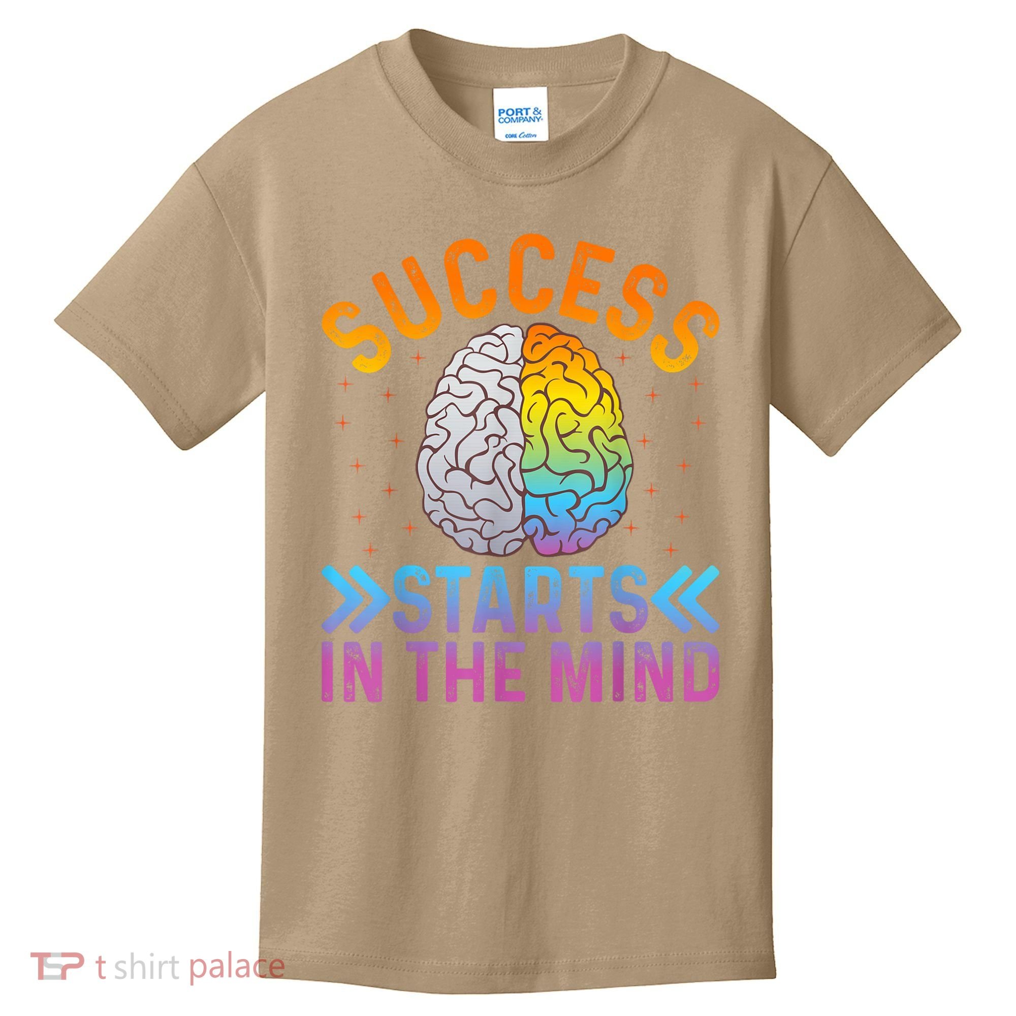 Success Starts In The Mind Motivational Success Mindset Kids T-Shirt