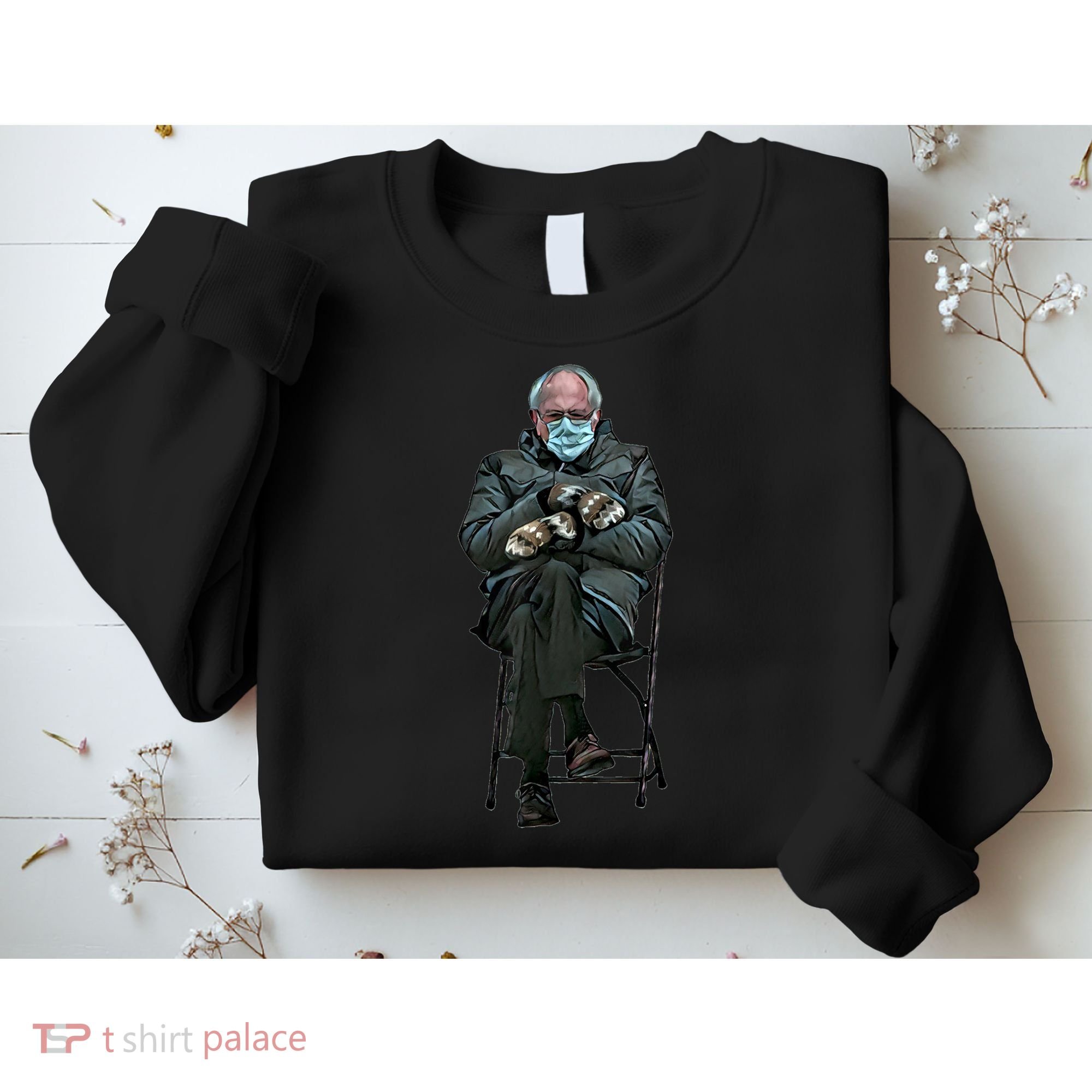 Sanders Sitting Inauguration Bernie Meme Chairman Sanders Sweatshirt