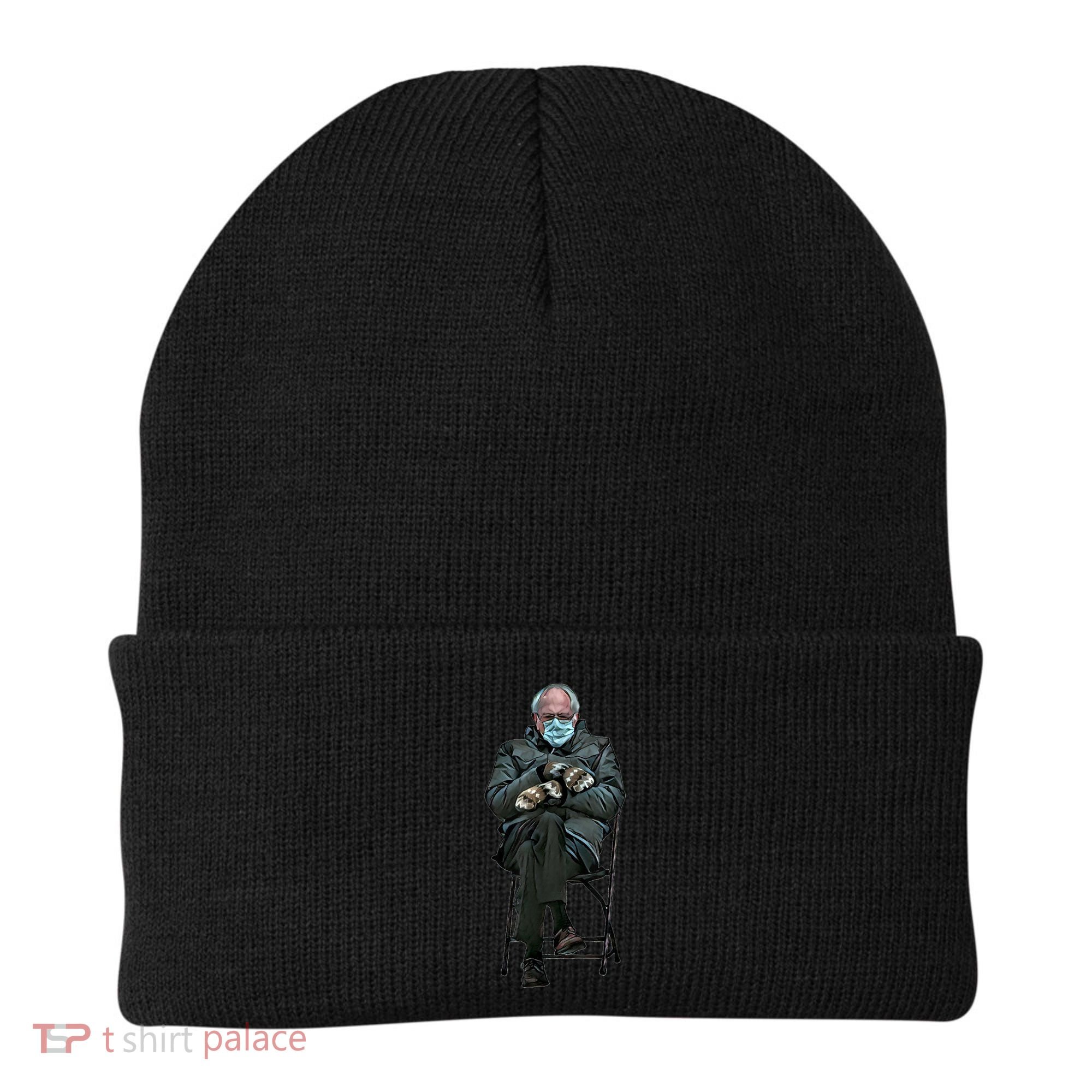 Sanders Sitting Inauguration Bernie Meme Chairman Sanders Beanie