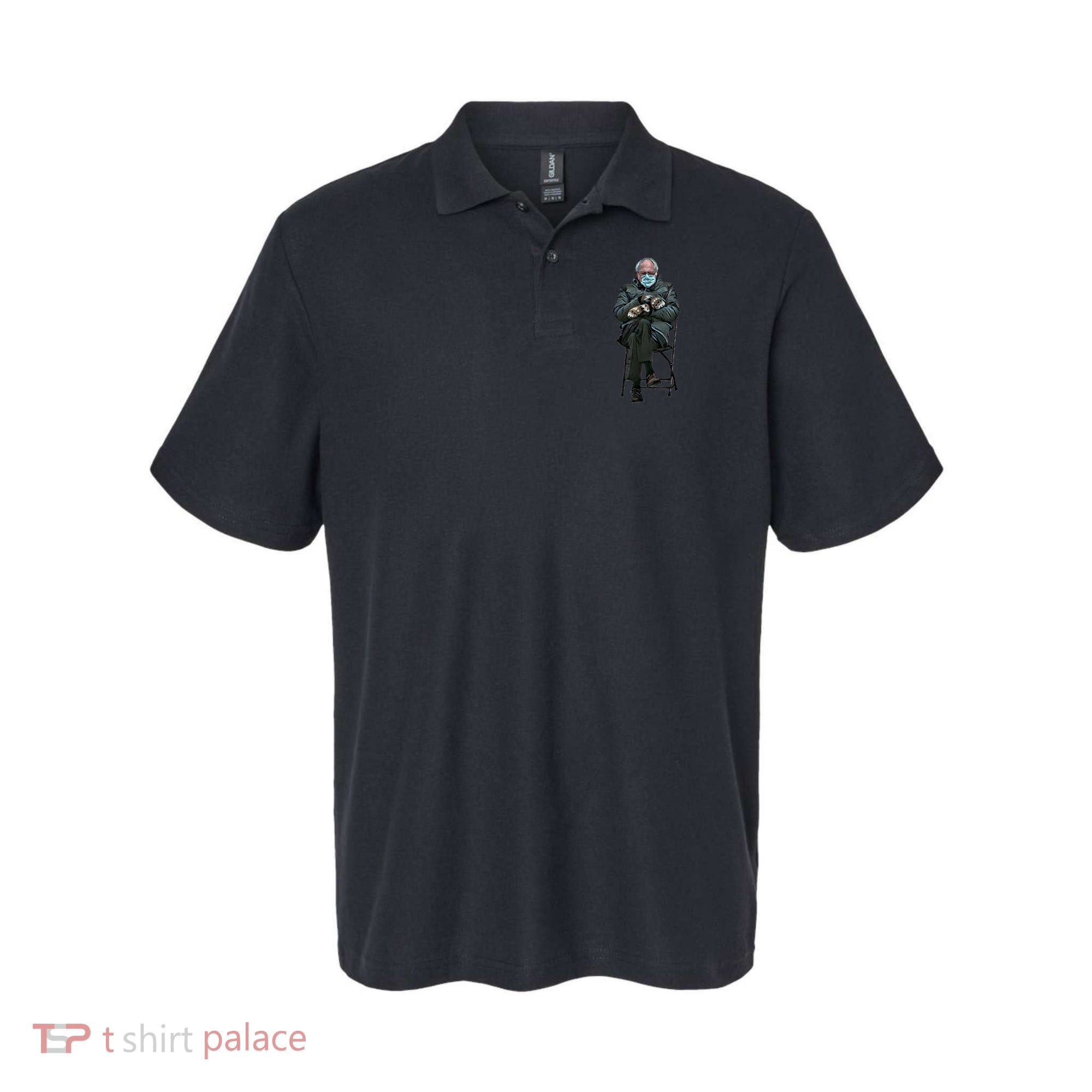 Sanders Sitting Inauguration Bernie Meme Chairman Sanders Polo