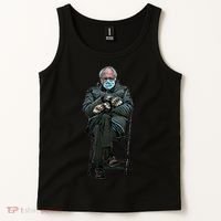 Sanders Sitting Inauguration Bernie Meme Chairman Sanders Tank Top thumb 2