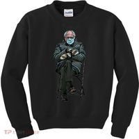 Sanders Sitting Inauguration Bernie Meme Chairman Sanders Kids Sweatshirt thumb 0