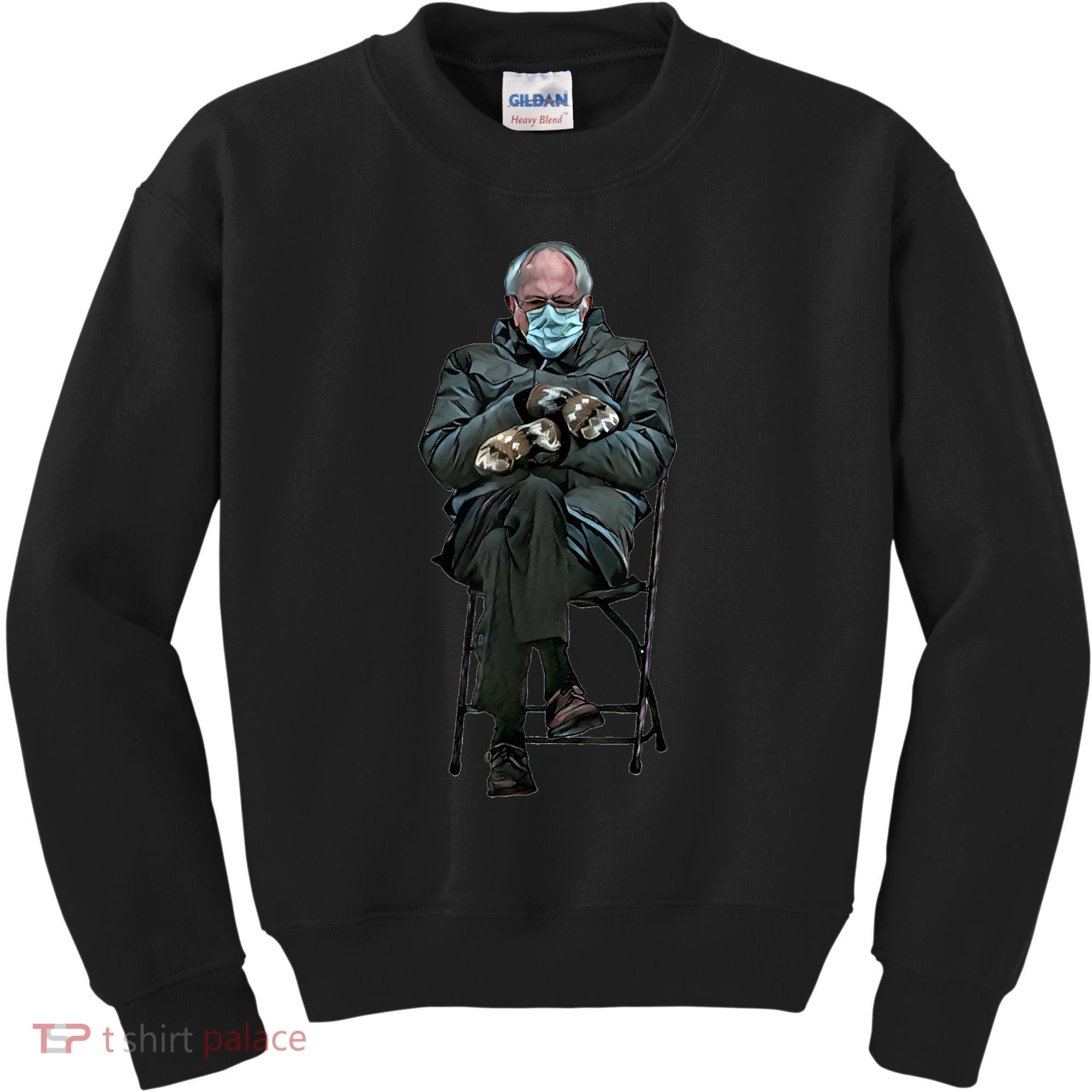 Sanders Sitting Inauguration Bernie Meme Chairman Sanders Kids Sweatshirt
