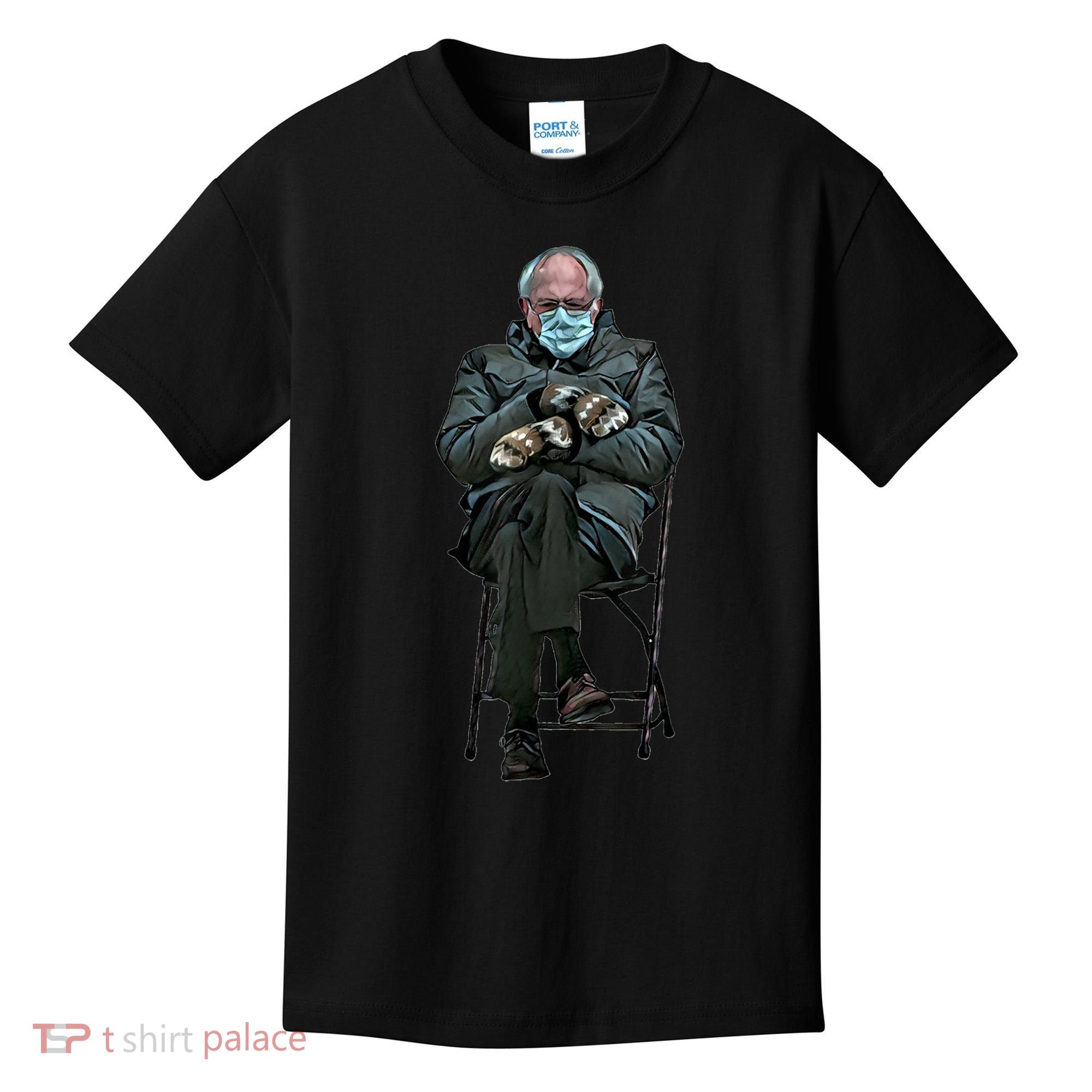 Sanders Sitting Inauguration Bernie Meme Chairman Sanders Kids T-Shirt