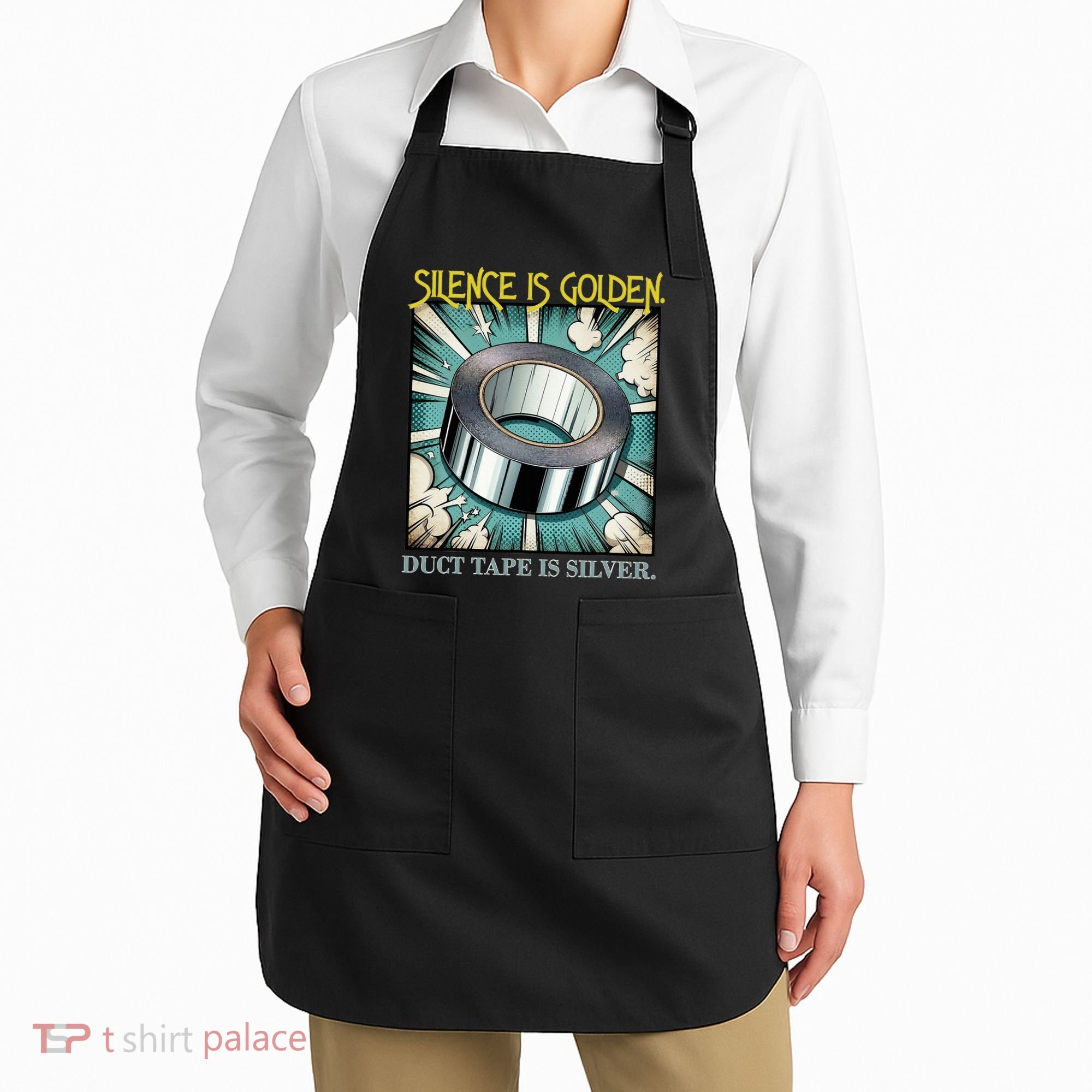 Snarky Silence is Golden  Apron