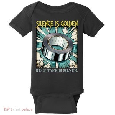 Snarky Silence is Golden  Baby Bodysuit