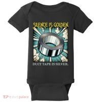 Snarky Silence is Golden  Baby Bodysuit thumb 0