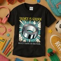 Snarky Silence is Golden  Kids T-Shirt thumb 3