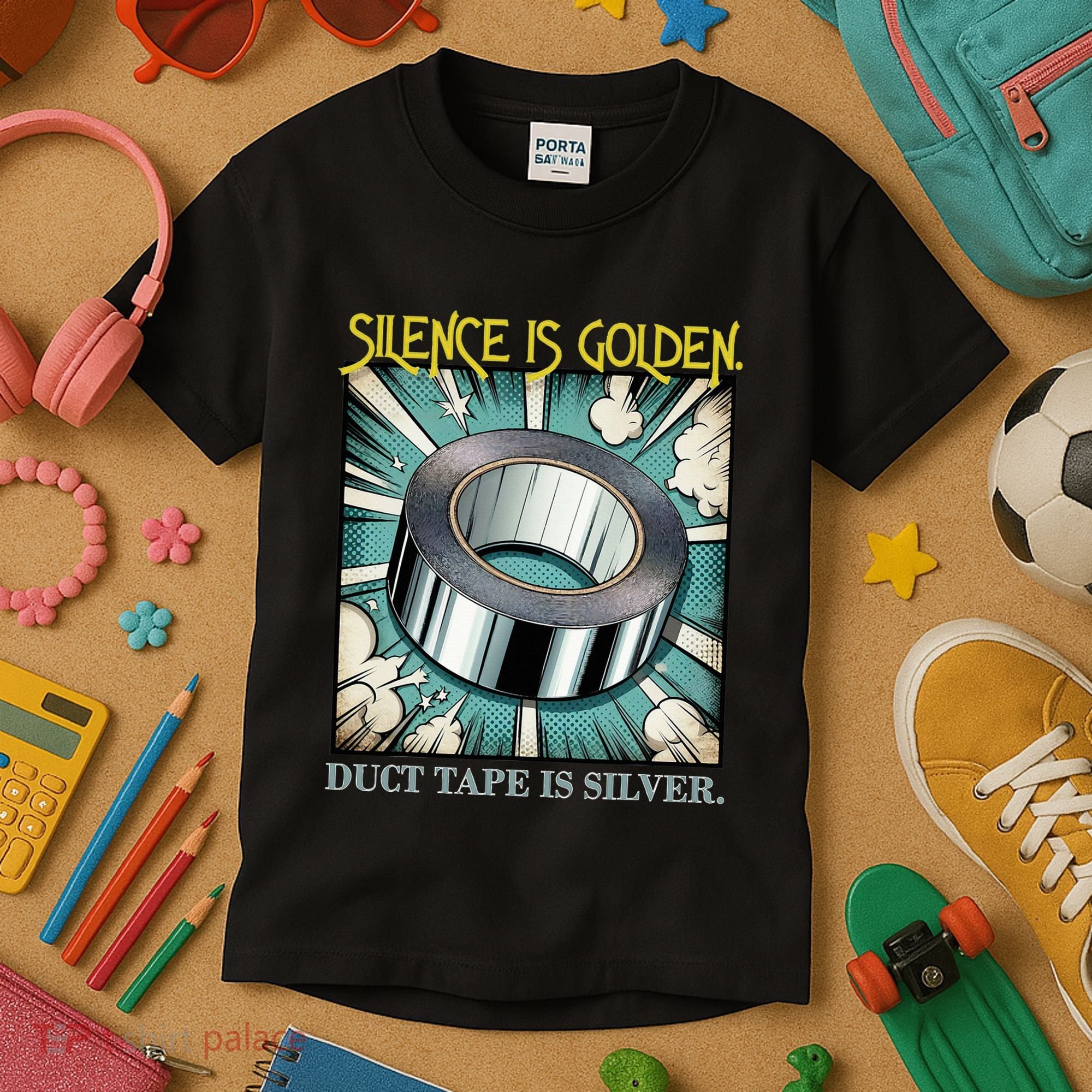 Snarky Silence is Golden  Kids T-Shirt