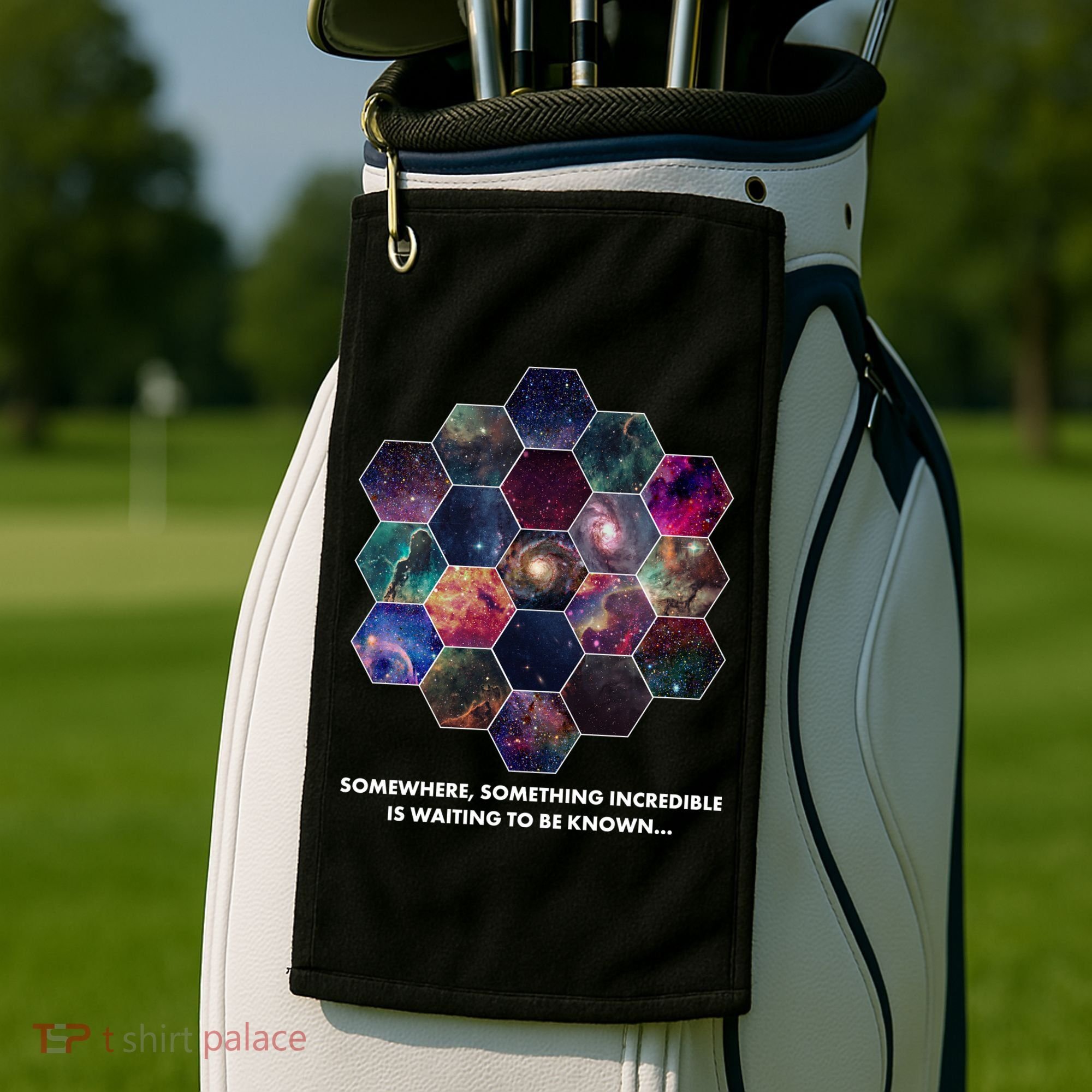 Somewhere Something Incredible Is Waiting To Be Known Golf Towel