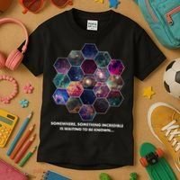 Somewhere Something Incredible Is Waiting To Be Known Kids T-Shirt thumb 3