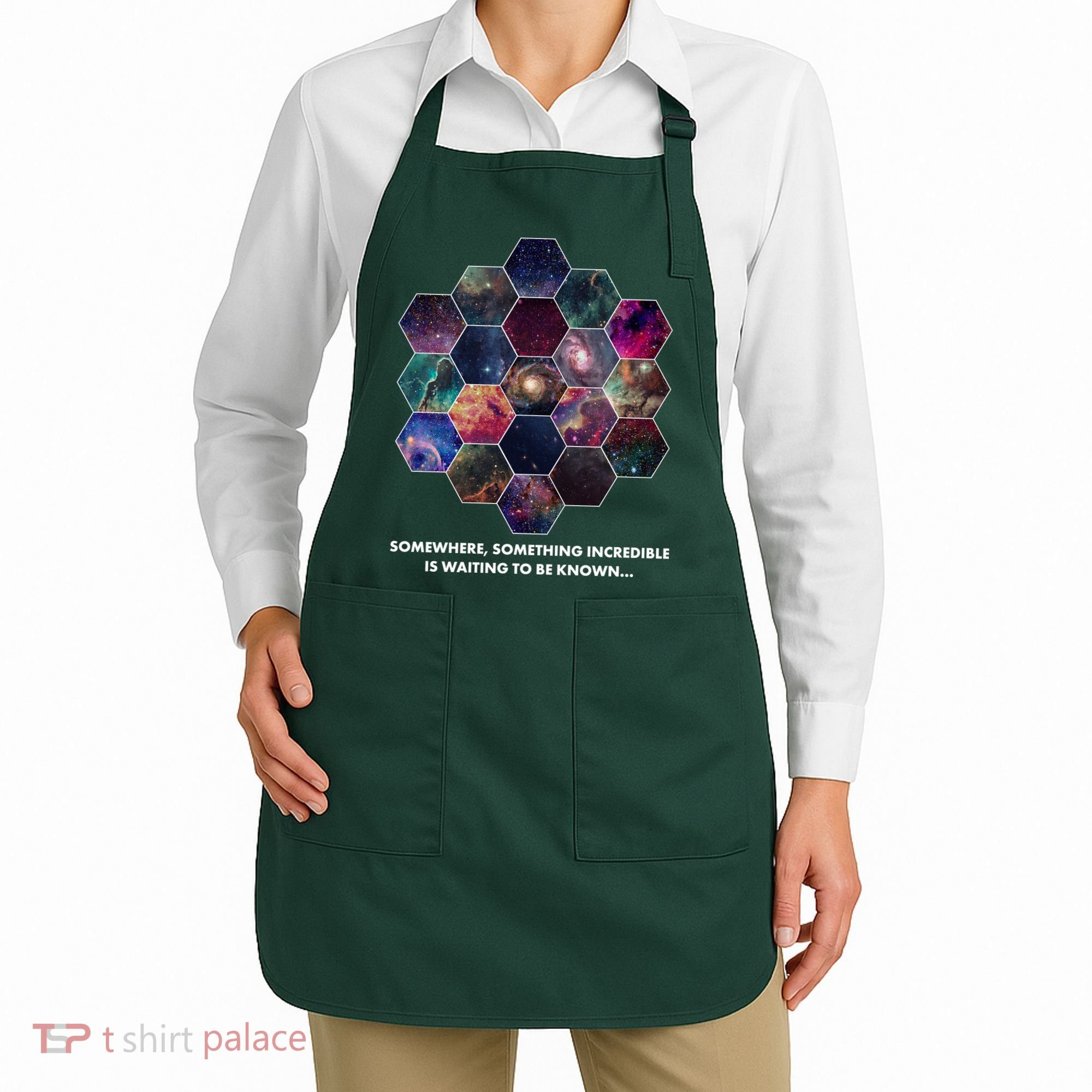 Somewhere Something Incredible Is Waiting To Be Known Apron