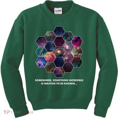 Somewhere Something Incredible Is Waiting To Be Known Kids Sweatshirt