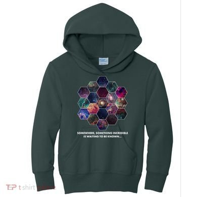 Somewhere Something Incredible Is Waiting To Be Known Kids Hoodie