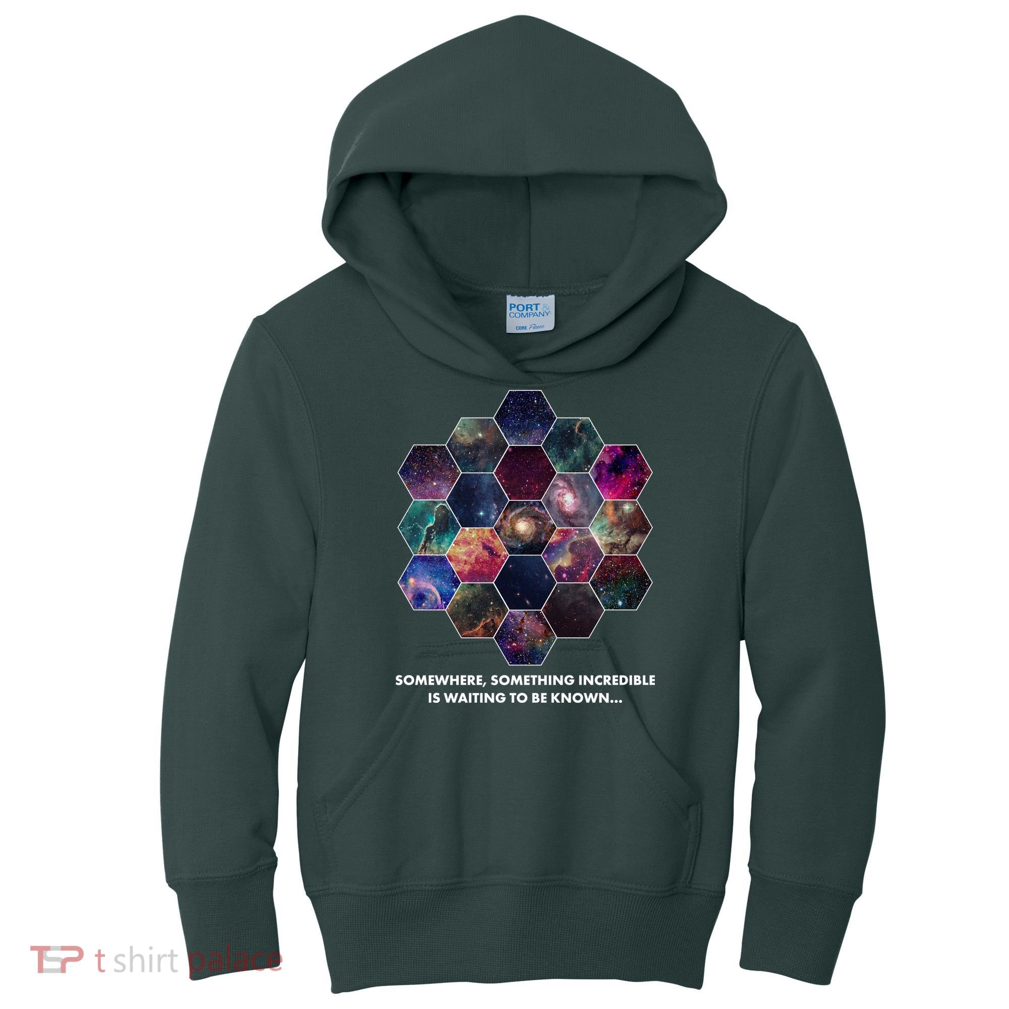 Somewhere Something Incredible Is Waiting To Be Known Kids Hoodie