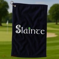 Slainte, Sláinte Irish Cheers, Health, St Patrick's Day Golf Towel thumb 1