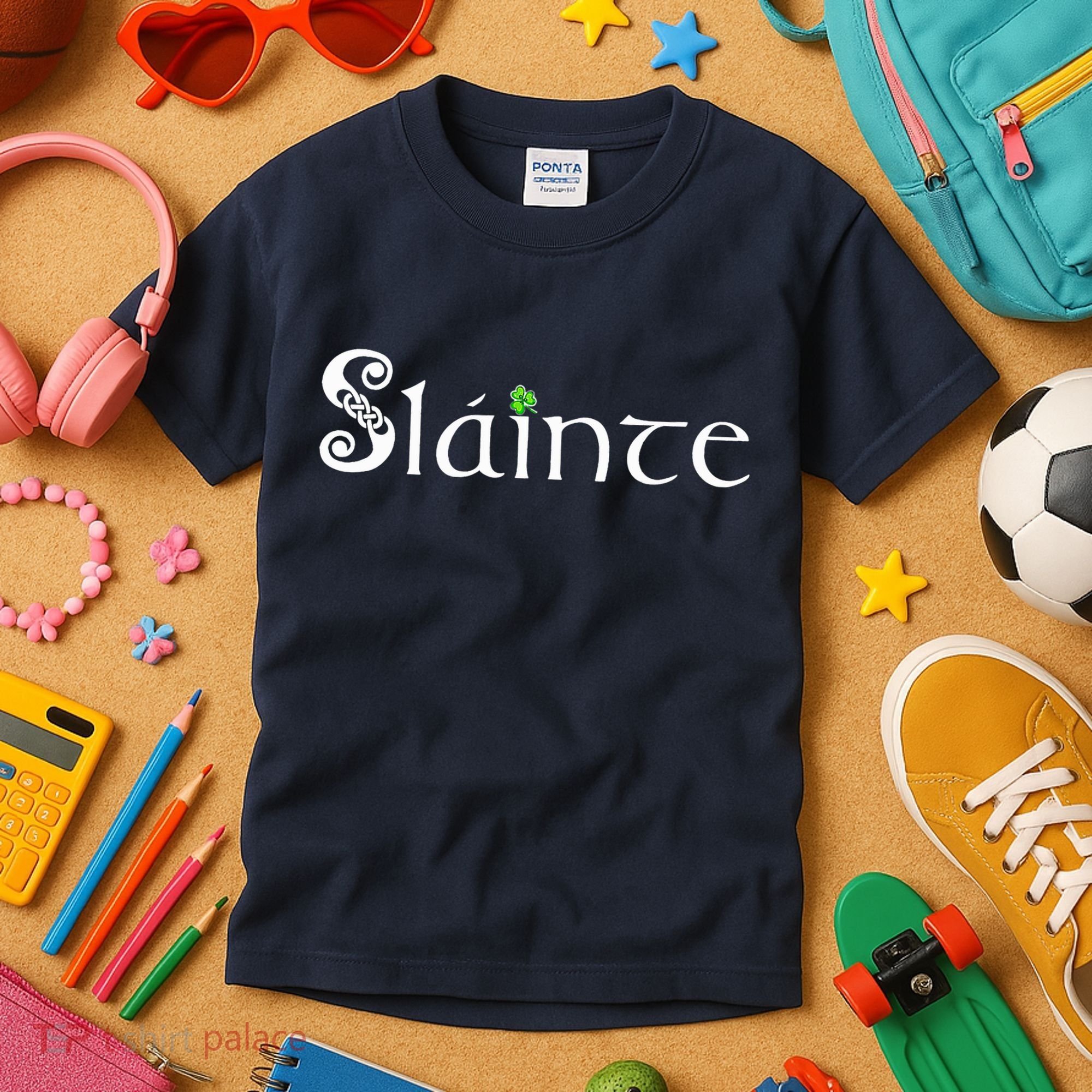 Slainte, Sláinte Irish Cheers, Health, St Patrick's Day Kids T-Shirt