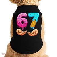 Six Seven Ice Cream Drip 67 Hands Meme 6-7 Doggie Tank thumb 0