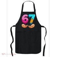Six Seven Ice Cream Drip 67 Hands Meme 6-7 Apron thumb 0