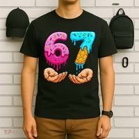 Six Seven Ice Cream Drip 67 Hands Meme 6-7 T-Shirt thumb 6