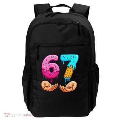 Six Seven Ice Cream Drip 67 Hands Meme 6-7 Backpack