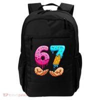 Six Seven Ice Cream Drip 67 Hands Meme 6-7 Backpack thumb 0