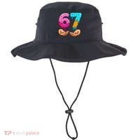 Six Seven Ice Cream Drip 67 Hands Meme 6-7 Bucket Hat thumb 0
