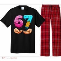 Six Seven Ice Cream Drip 67 Hands Meme 6-7 Pajama Set thumb 0