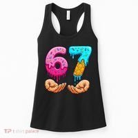 Six Seven Ice Cream Drip 67 Hands Meme 6-7 Women's Tank Top thumb 0