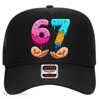 Six Seven Ice Cream Drip 67 Hands Meme 6-7 Hat