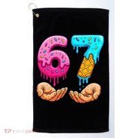 Six Seven Ice Cream Drip 67 Hands Meme 6-7 Golf Towel thumb 0