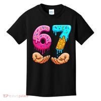Six Seven Ice Cream Drip 67 Hands Meme 6-7 Kids T-Shirt thumb 0