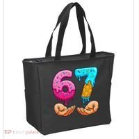 Six Seven Ice Cream Drip 67 Hands Meme 6-7 Tote Bag thumb 2