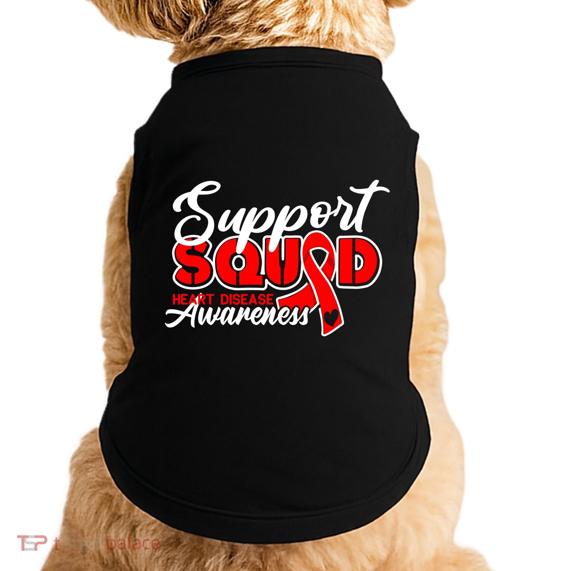 Support Squad I Coronary Bypass Surgery Open Heart Disease Gift Doggie Tank