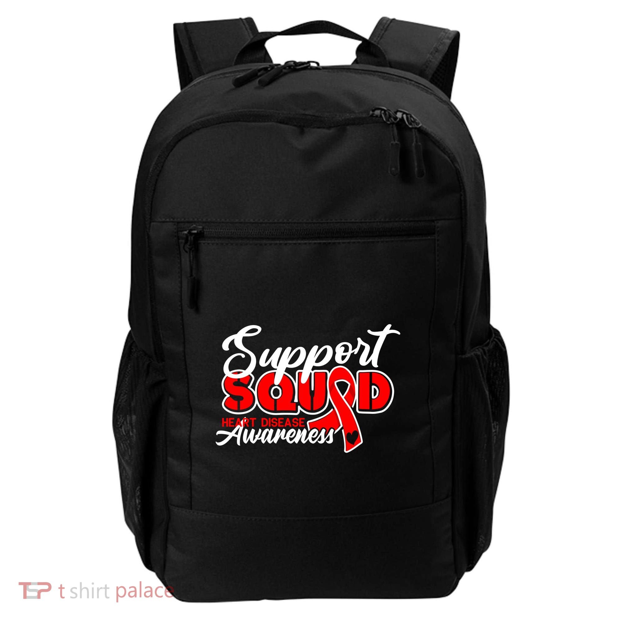 Support Squad I Coronary Bypass Surgery Open Heart Disease Gift Backpack