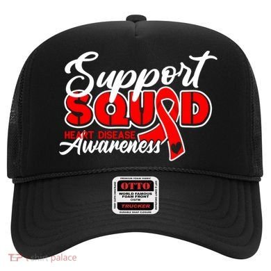 Support Squad I Coronary Bypass Surgery Open Heart Disease Gift Hat