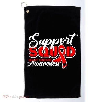 Support Squad I Coronary Bypass Surgery Open Heart Disease Gift Golf Towel