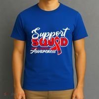 Support Squad I Coronary Bypass Surgery Open Heart Disease Gift T-Shirt thumb 3