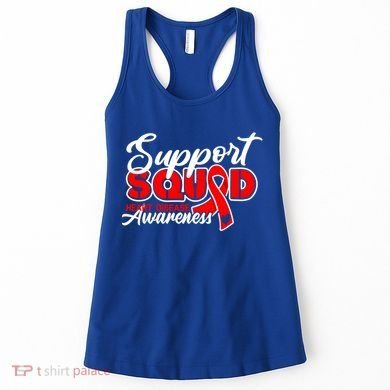 Support Squad I Coronary Bypass Surgery Open Heart Disease Gift Women's Tank Top