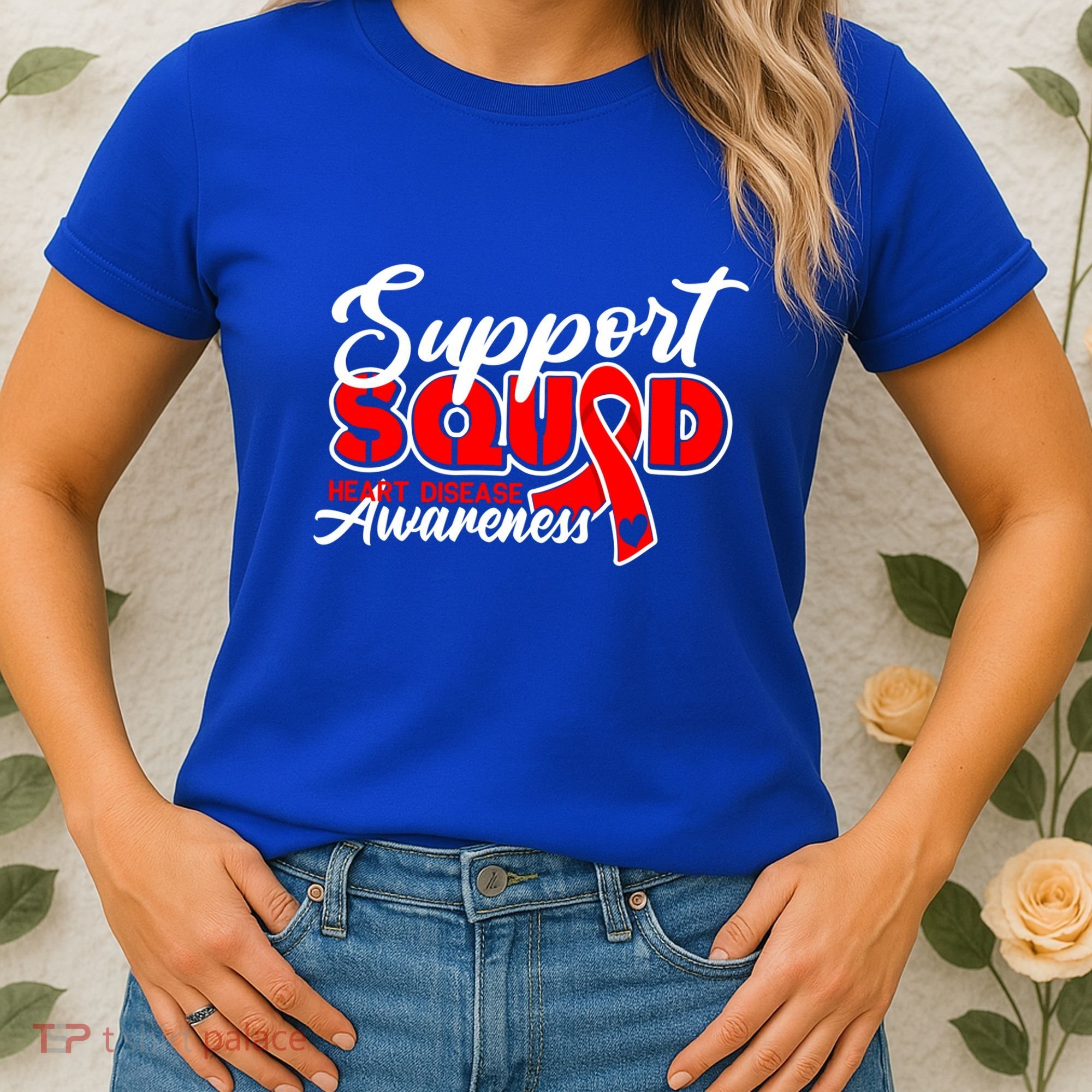 Support Squad I Coronary Bypass Surgery Open Heart Disease Gift Women's T-Shirt