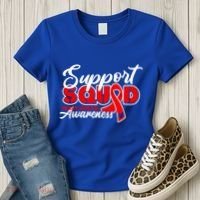 Support Squad I Coronary Bypass Surgery Open Heart Disease Gift Women's T-Shirt thumb 3